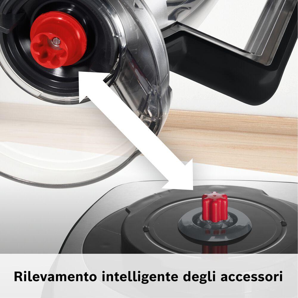  ROBOT DA CUCINA BOSCH MC812M844, capacit&agrave; della ciotola 3,9 Liter, 1250 W, Nero/Inox, image number 3