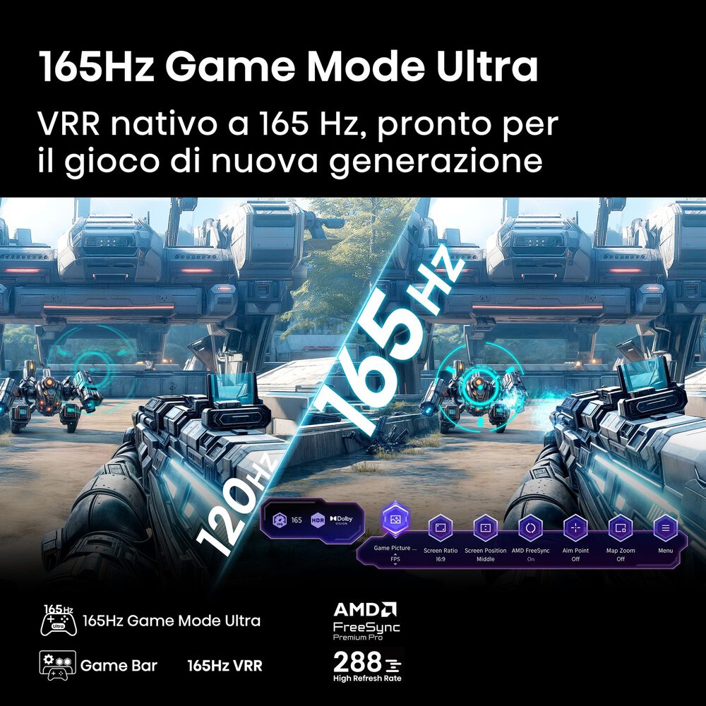 HISENSE 65U7Q TV MINI LED, SMART TV, 65 ", Mini LED, Processore Quad Core / MT9618, NERO, Classe E - PRMG GRADING OOBN - 10%, image number 3