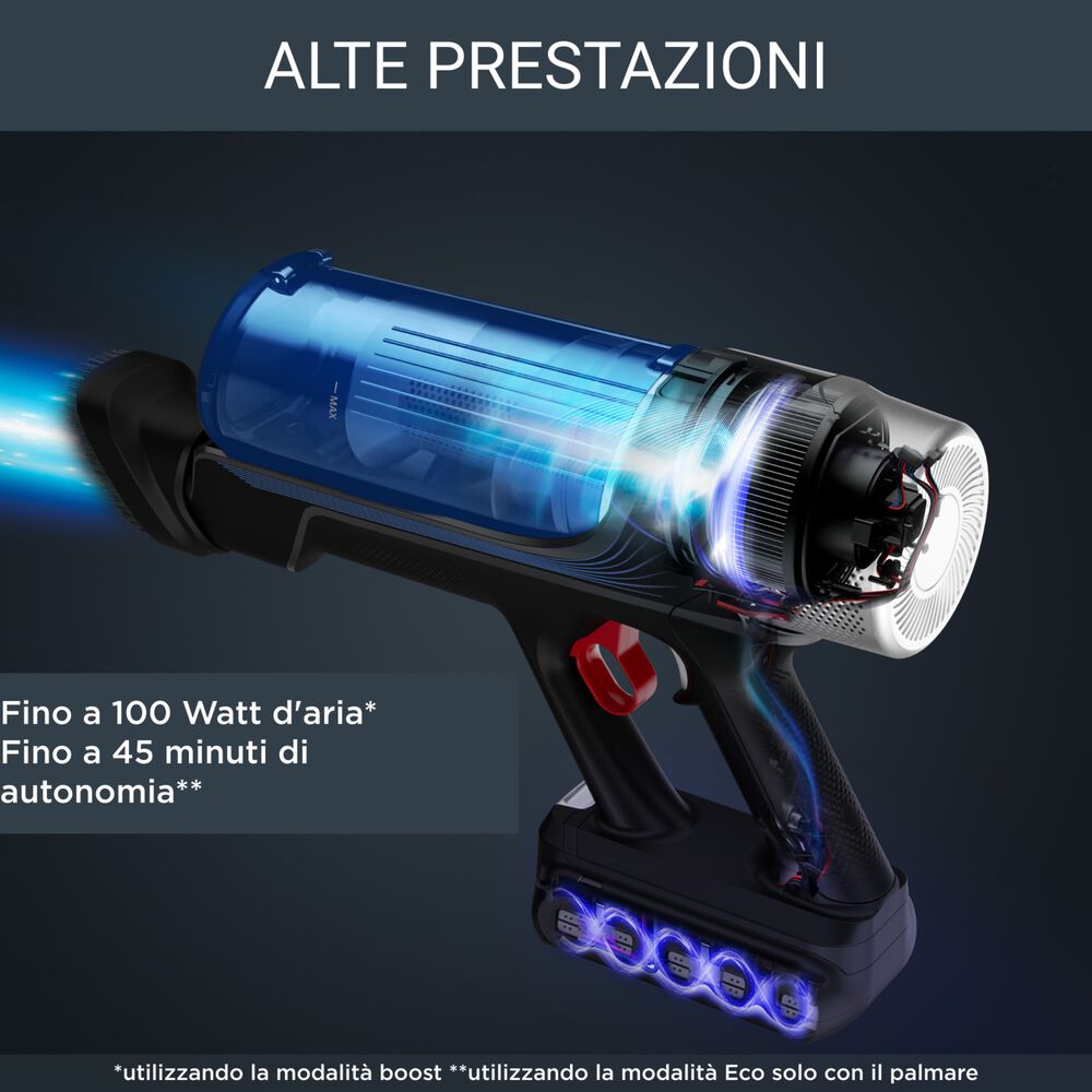 RH2039 scopa elettrica senza filo, Senza sacco, 200 W, image number 2