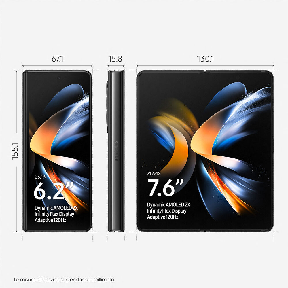 Galaxy Z Fold4, 512 GB, Phantom Black, image number 1