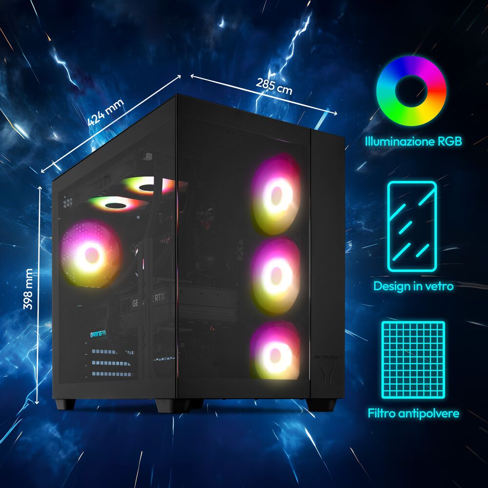 MEDION DESKTOP ERAZER Tank X10e, Intel&reg;, Core I7 14700, 5.3 GHz, GeForce RTX&trade; 5070 Ti, RAM 32 GB, 2000 GB SSD - PRMG GRADING ROBN - 10%, image number 2