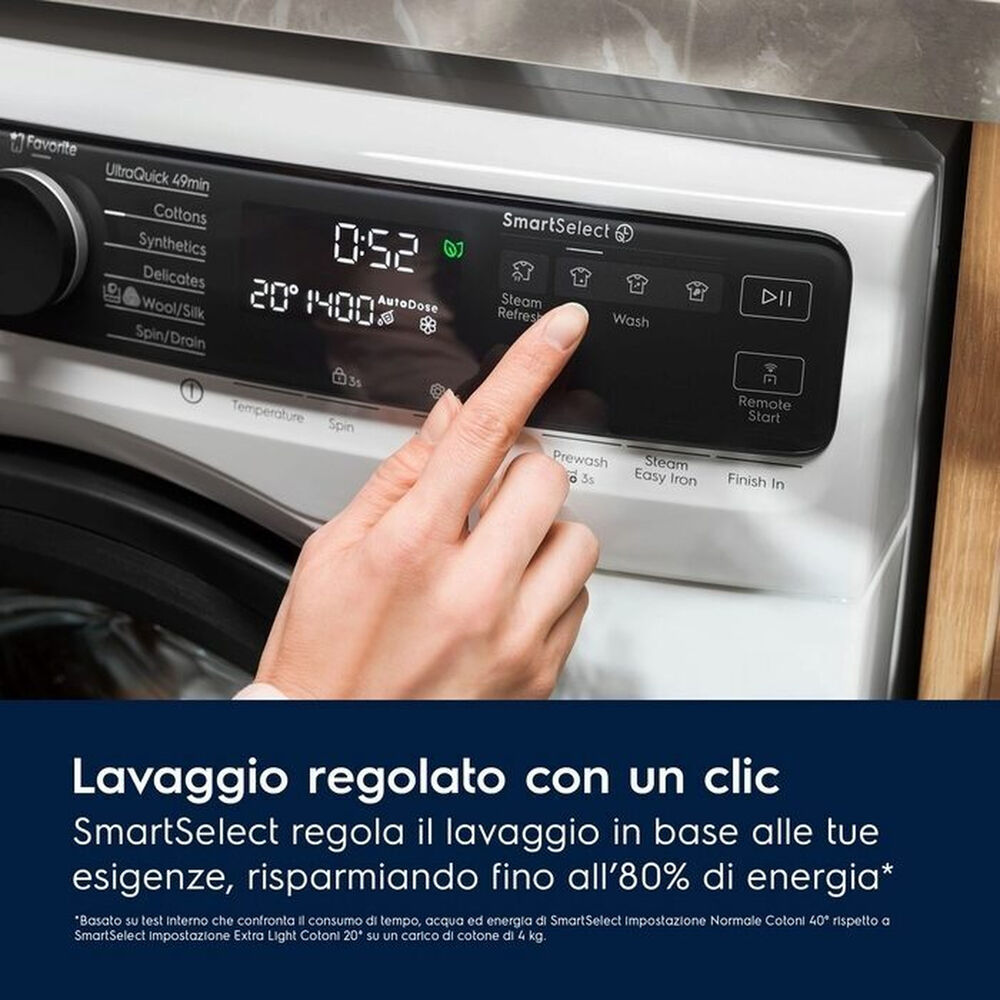 EW7F511GQ LAVATRICE, Caricamento frontale, 11 kg, 12 programmi, Profondit&agrave; 63,6 cm, Giri 1400 rpm, Bianco, livello rumorosit&agrave; centrifuga 72 dB(A), Classe A - PRMG GRADING ROBN - 10%, image number 4