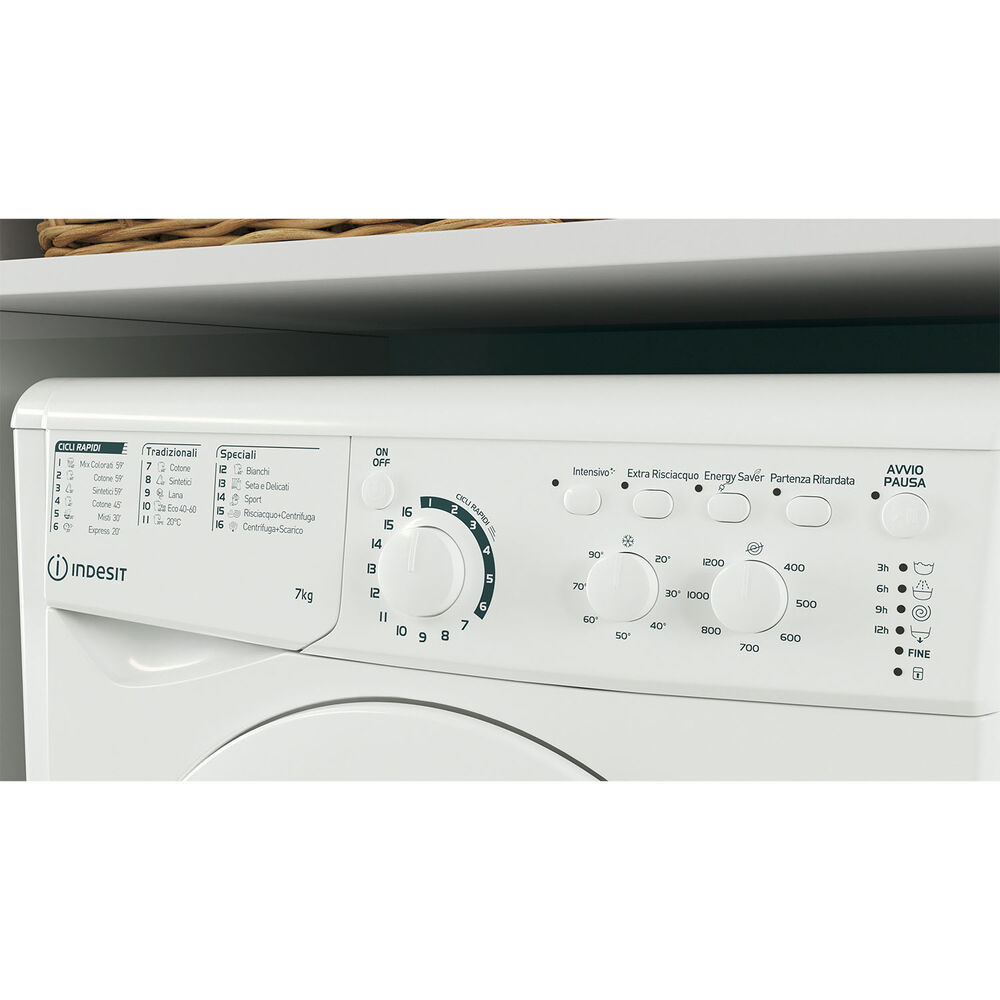 EWC 71252 W IT N LAVATRICE, Caricamento frontale, 7 kg, 51,7 cm, Classe E, image number 8
