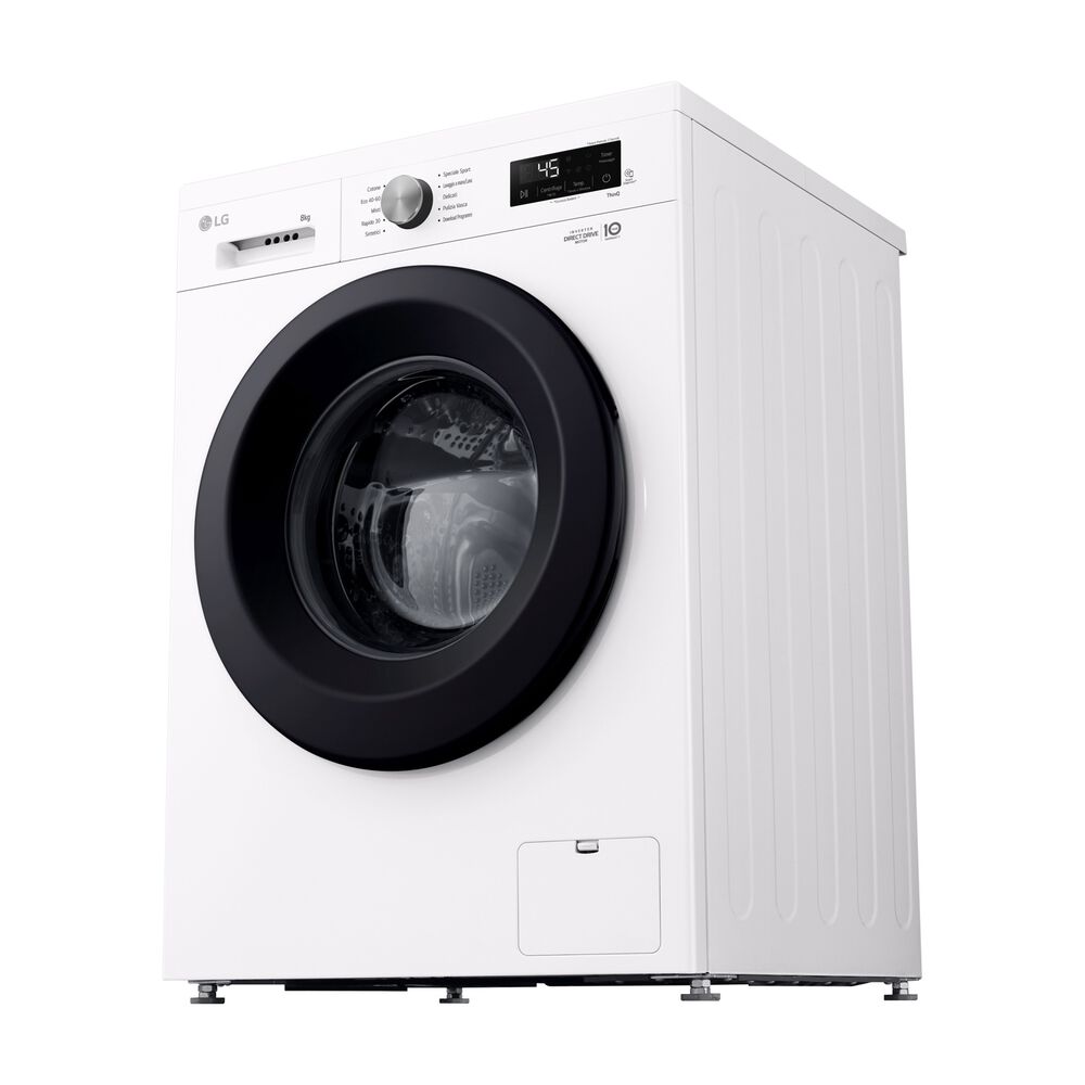 LG F4NX1008NWK Serie X1 LAVATRICE, Caricamento frontale, 8 kg, 10 programmi, Profondit&agrave; 55 cm, Giri 1400 rpm, ivory White, livello rumorosit&agrave; centrifuga 75 dB(A), Classe A  - PRMG GRADING ROAN - 5%, image number 11