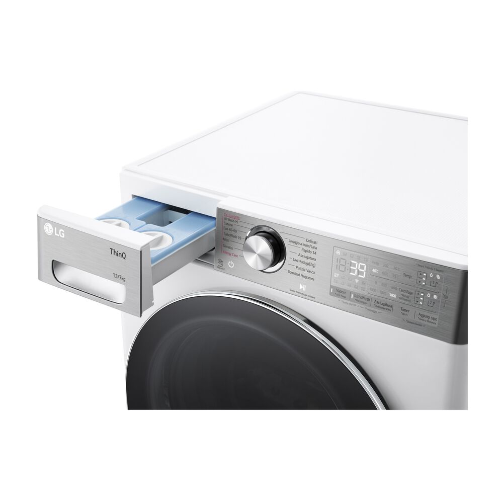 D4R9513TPWC AI DD LAVASCIUGA, Caricamento frontale, capacit&agrave; lavaggio 13 kg, capacit&agrave; asciugatura 7 kg, 14 programmi, Profondit&agrave; 61,5 cm, Giri 1400 rpm, White, Classe D - PRMG GRADING ROBN - 10%, image number 14