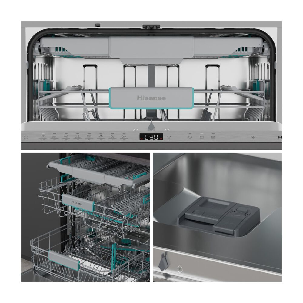 LAVASTOVIGLIE INCASSO Incasso built-in (BI) HV16A, Programmi 8, Dimensioni: L 59,8 cm, A 81,6 cm, P 55,5 cm, Rumorosit&agrave; 43 dB(A), Consumo di acqua 9,5 l, Bianco, Classe A - PRMG GRADING ROBN - 10%, image number 7