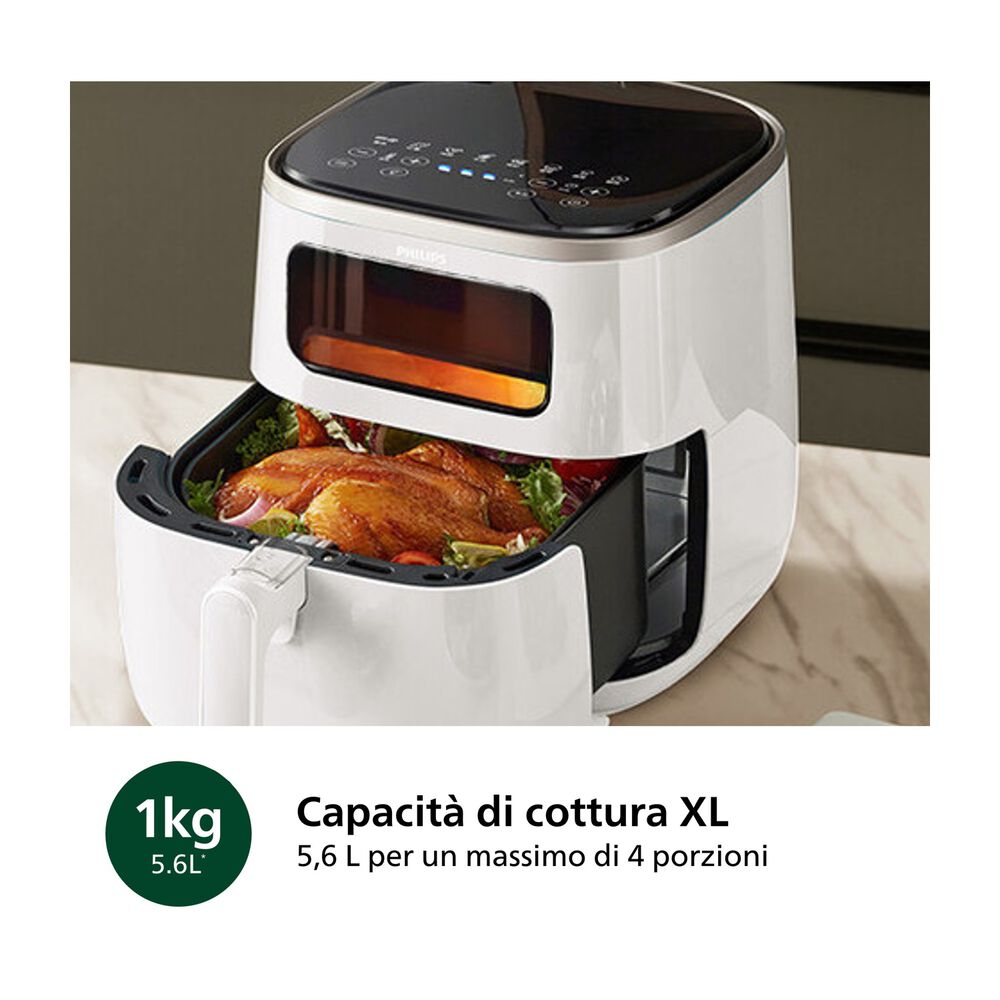 PHILIPS Airfryer XL Series 3000 HD9257/20, capacit&agrave; 5,6 l, Max potenza 1700 W - PRMG GRADING ROBN - 10%, image number 3