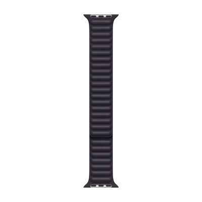 Cinturino a maglie in pelle inchiostro (45 mm) - M/L