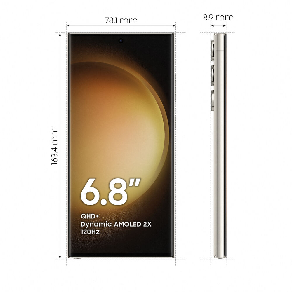 Galaxy S23 Ultra 512GB, 512 GB, Cream, image number 6