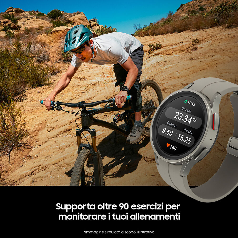 SMARTWATCH SAMSUNG Galaxy Watch5 Pro 45mm, 16GB, Black Titanium, image number 5
