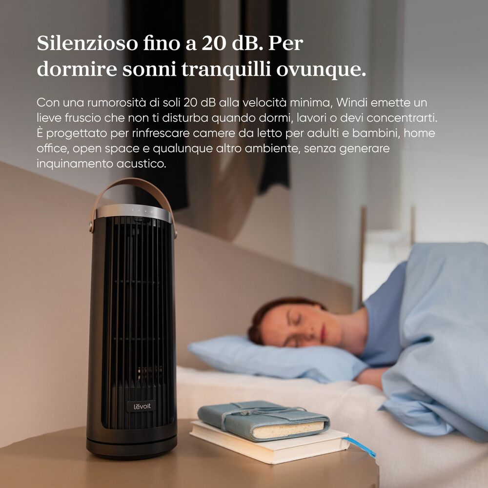 Ventilatore a torre Windi Mini Nero, image number 4