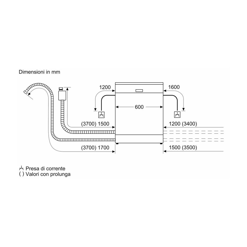 LAVASTOVIGLIE Libera installazione (FS) BOSCH SMS6ECI15E, Programmi 6, Dimensioni: L 60 cm, A 84,5 cm, P 60 cm, Rumorosit&agrave; 42 dB(A), Consumo di acqua 9 l, Acciaio anti-impronta, Classe A - PRMG GRADING ROAN - 4.99%, image number 3