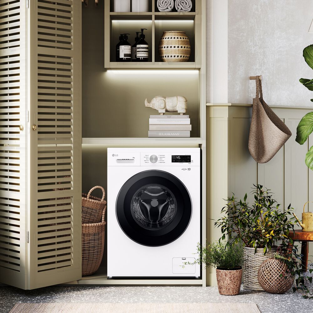 LG F4NX1008NWK Serie X1 LAVATRICE, Caricamento frontale, 8 kg, 10 programmi, Profondit&agrave; 55 cm, Giri 1400 rpm, ivory White, livello rumorosit&agrave; centrifuga 75 dB(A), Classe A  - PRMG GRADING ROAN - 5%, image number 18