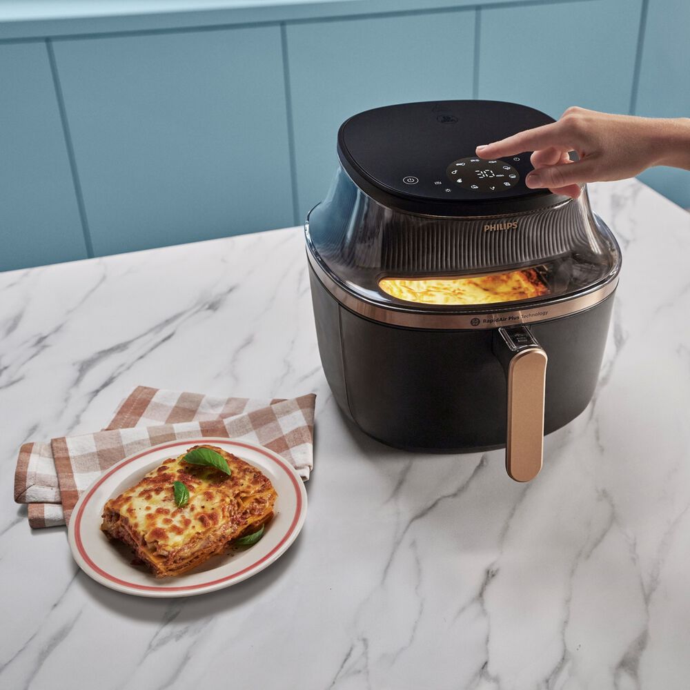 Airfryer Serie 3000 da 4.2L NA322/00 FRIGGITRICE AD ARIA, capacit&agrave; 4,2 l, Max potenza 1400 W, 12 programmi, da 40 &deg;C a 200 &deg;C, Nero/Bronzo - PRMG GRADING OOCN - 15%, image number 5