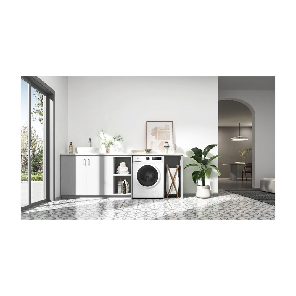 MIDEA MF110W80BA10/W-IT LAVATRICE, Caricamento frontale, 8 kg, 15 programmi, Profondit&agrave; 53,5 cm, Giri 1400 rpm, Bianco, livello rumorosit&agrave; centrifuga 72 dB(A), Classe A - PRMG GRADING ROCN - 15%, image number 18
