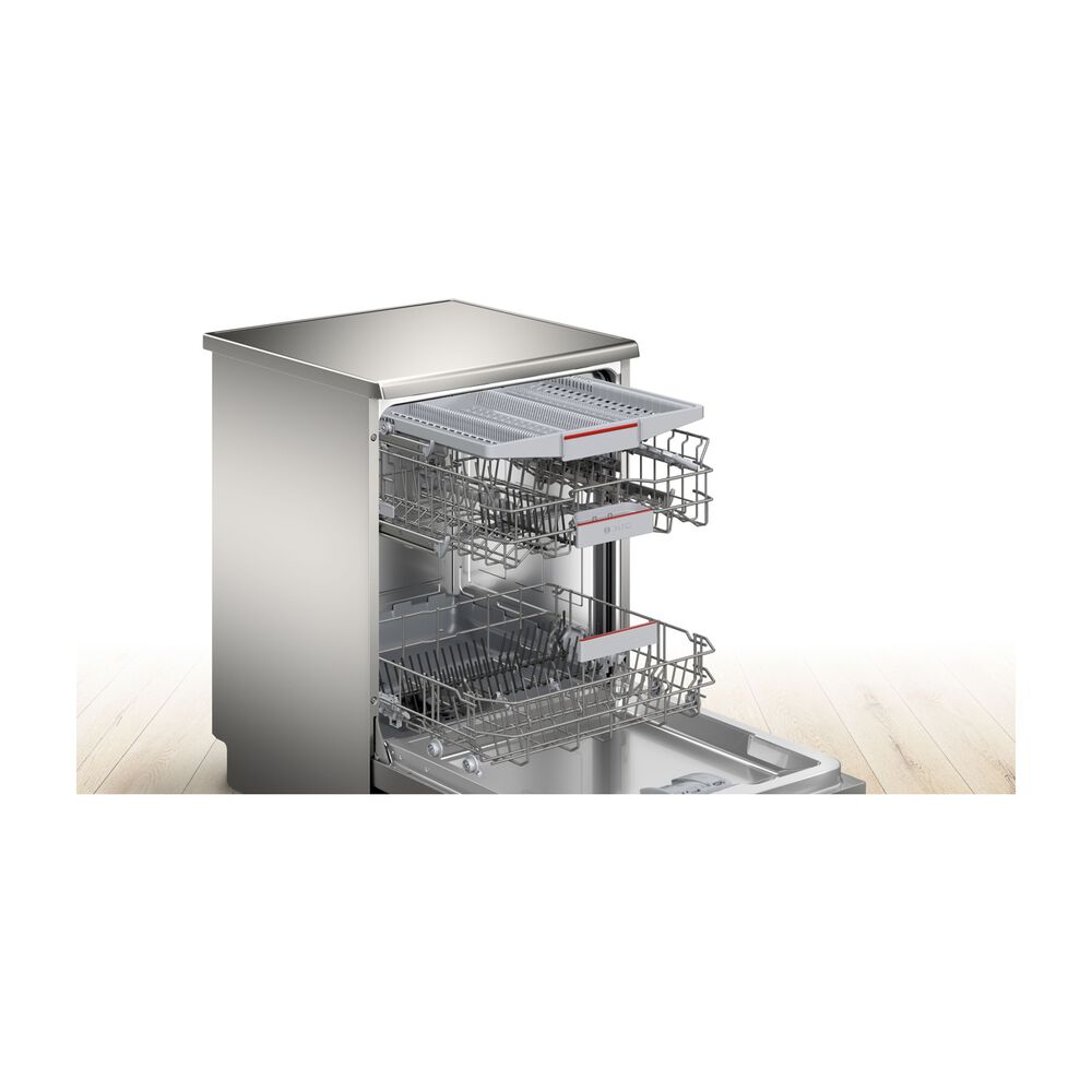 LAVASTOVIGLIE Libera installazione (FS) BOSCH SMS4EVI08E, Programmi 6, Dimensioni: L 60 cm, A 84,5 cm, P 60 cm, Rumorosit&agrave; 44 dB(A), Consumo di acqua 9 l, Acciaio anti-impronta, Classe B - PRMG GRADING ROBN - 10%, image number 6