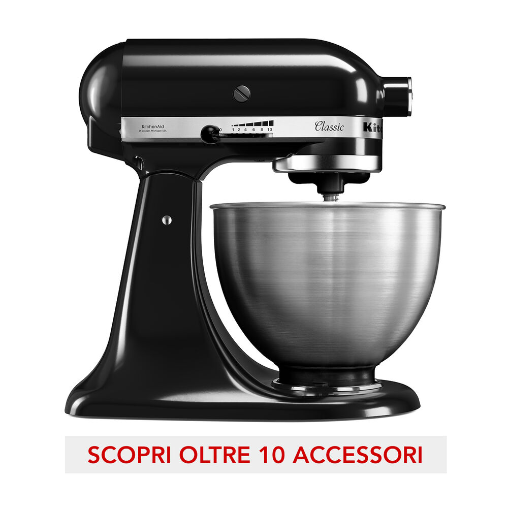  IMPASTATRICE PLANETARIA KITCHENAID 5K45SSEOB, capacità della ciotola 4,3 l, 275 W, NERO, image number 2