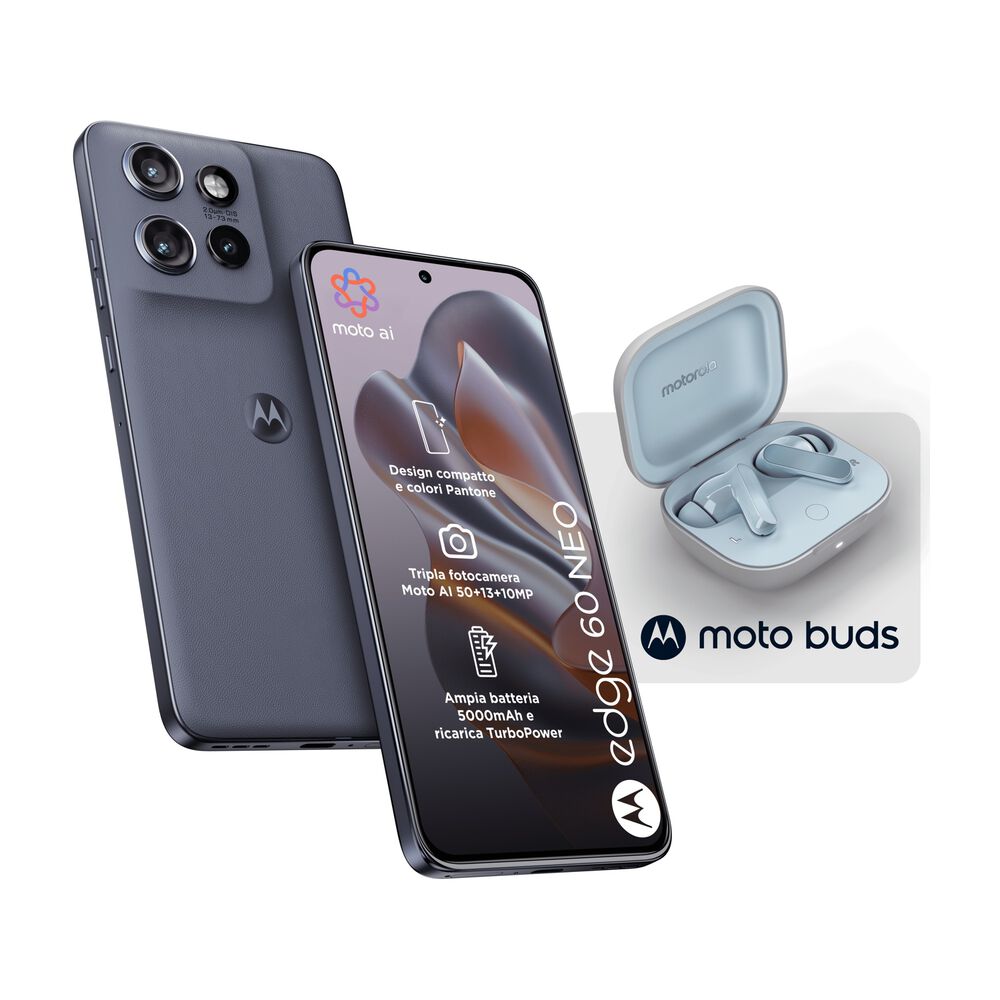 MOTOROLA Edge 60 Neo 256+MotoBuds, 256 GB, Grisaille - PRMG GRADING OOBN - 10%, image number 1