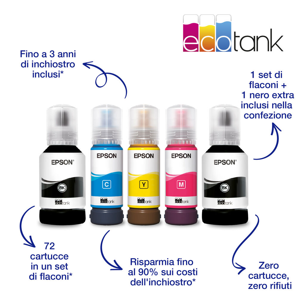 STAMPANTE INKJET EcoTank ET-2856, Inkjet, image number 5