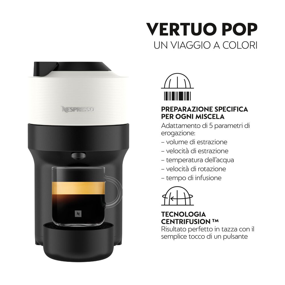 Vertuo Pop XN9201K MACCHINA CAFF&Egrave; CAPSULE, Coconut White, image number 7
