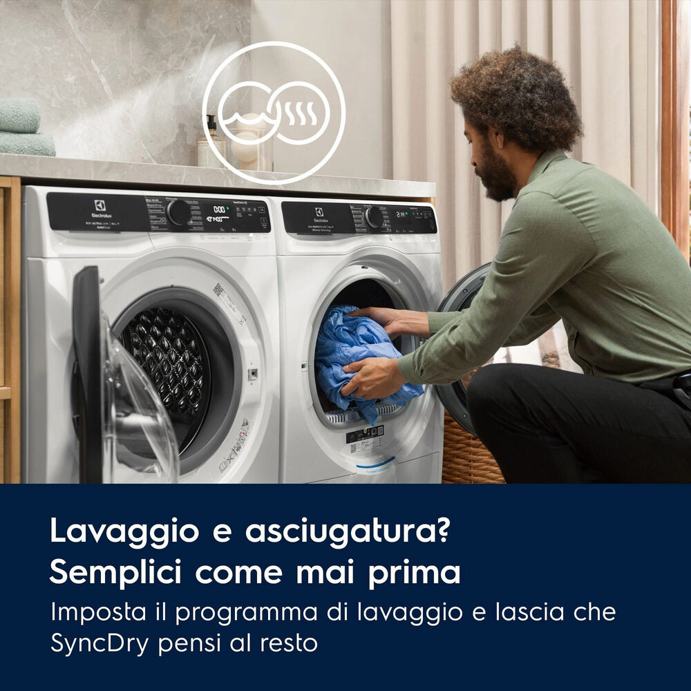 ASCIUGATRICE ELECTROLUX EW7H58GY A pompa di calore, 8 kg, profondit&agrave; 63,6 cm, 63 dB(A), BIANCO, Classe B - PRMG GRADING ROBN - 10%, image number 9