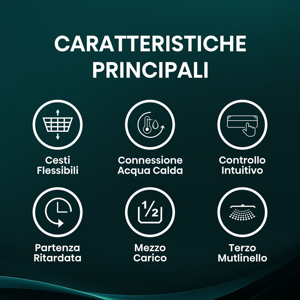 LAVASTOVIGLIE INCASSO Pannello frontale non in dotazione HISENSE HV523E10, Programmi 7, Dimensioni: L 55 cm, A 81,5 cm, P 44,8 cm, Rumorosit&agrave; 47 dB(A), Consumo di acqua 9 l, Bianco, Classe E - PRMG GRADING ROBN - 10%, image number 10