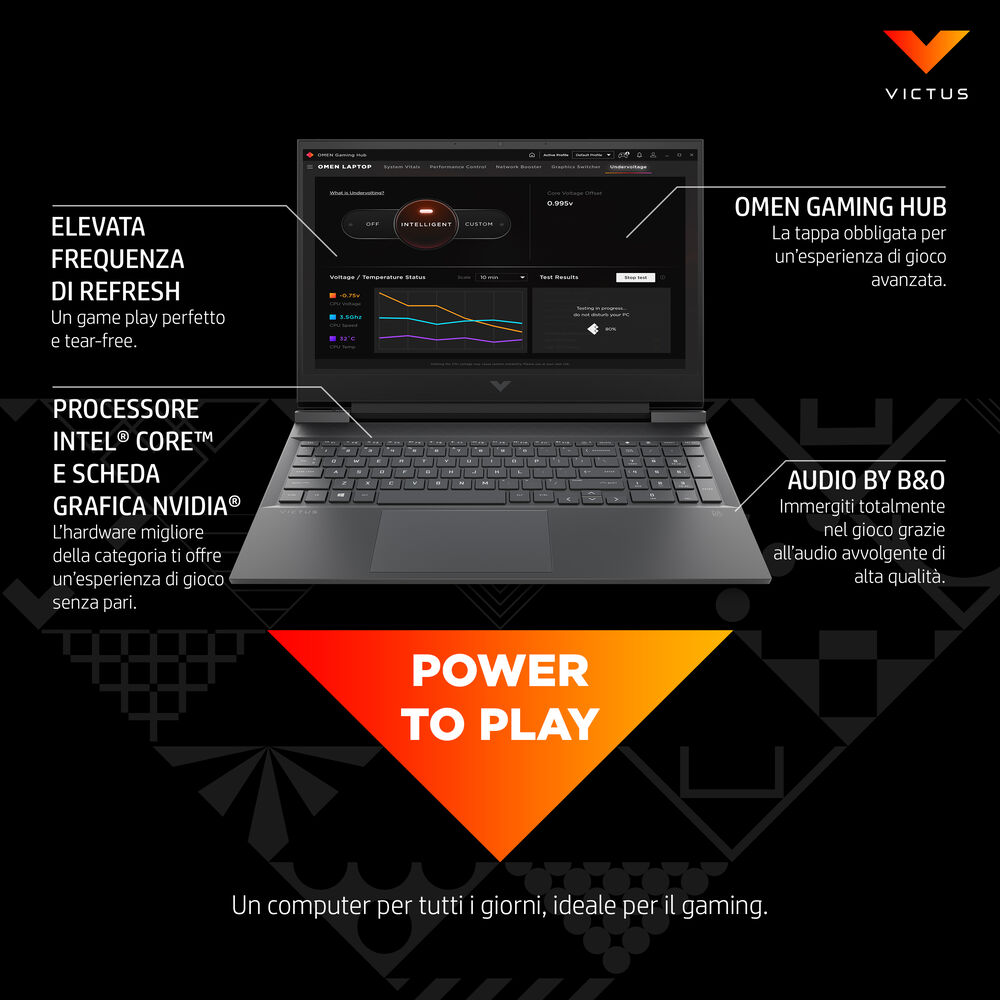 VICTUS 16-E0042NL, 16,1 pollici, processore AMD Ryzen™ 5, NVIDIA GeForce RTX 3050, 16 GB, SSD 512 GB, Mica Silver, image number 2