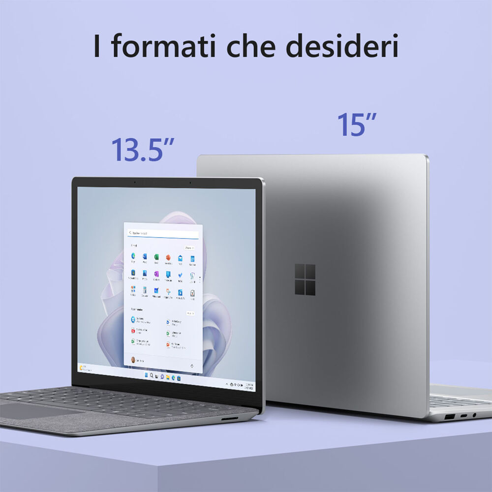 Surface Laptop 5 15'', 15 pollici, processore Intel® Core™ i7, INTEL Iris Xe Graphics, 8 GB, SSD 256 GB, Platinum, image number 5