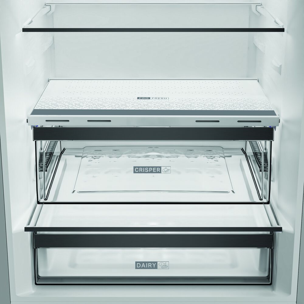 FRIGORIFERO COMBINATO WHIRLPOOL WHK2 6494 X6E, Capacit&agrave; netta totale 490 l, Rumorosit&agrave;: 35 dB(A), LAN wireless, 4 ripiani, Dimensioni: L 70 cm A 192 cm P 74,5 cm, Acciaio Inox, Classe C - PRMG GRADING ROBN - 10%, image number 3