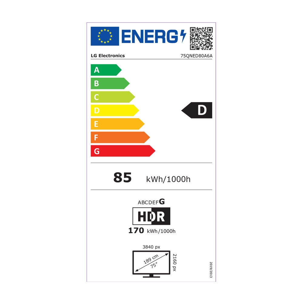 QNED AI 75QNED80A6A TV QNED, SMART TV, 75 ", QNED, Processore a7 Gen8 4K con AI, Charcoal Black, Classe D - PRMG GRADING OOBN - 10%, image number 15