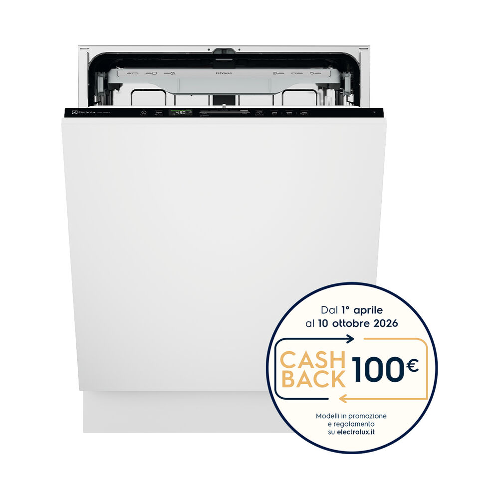 LAVASTOVIGLIE INCASSO Incasso built-in (BI) ELECTROLUX E82LX220S, Programmi 8, Dimensioni: L 59,6 cm, A 81,5 cm, P 56 cm, Rumorosit&agrave; 38 dB(A), Consumo di acqua 8,4 l, Bianco, Classe A - PRMG GRADING ROBN - 10%, image number 1