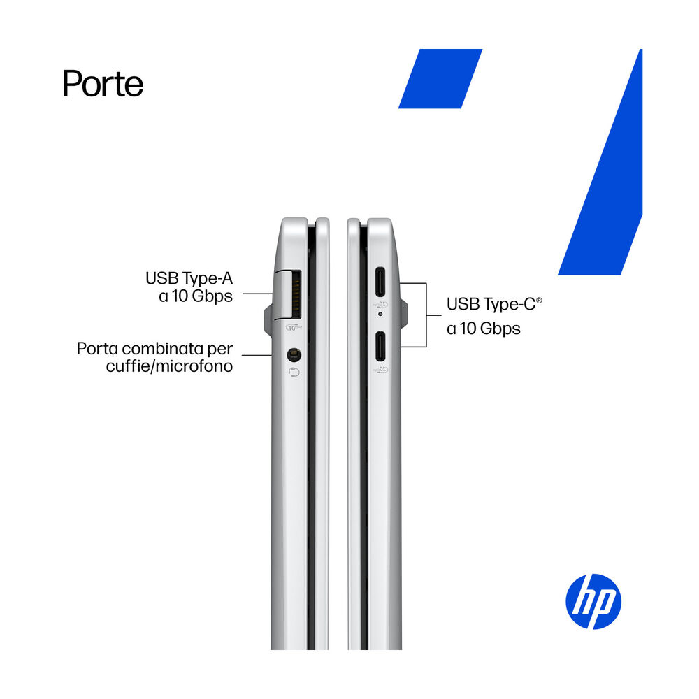 HP OMNIBOOK 5 14-HE0003NL NOTEBOOK, 14 ", processore Qualcomm Snapdragon X X1-26-100, Qualcomm Adreno&trade; Onboard Graphics, RAM 16 GB, 512 GB SSD, Silver, Windows 11 Home - PRMG GRADING OOBN - 10%, image number 1