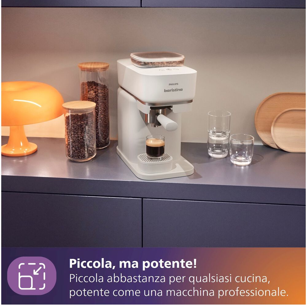 PHILIPS Baristina BAR303/00, Pressione pompa 16 bar, Potenza 1550 W - PRMG GRADING OOBN - 10%, image number 7