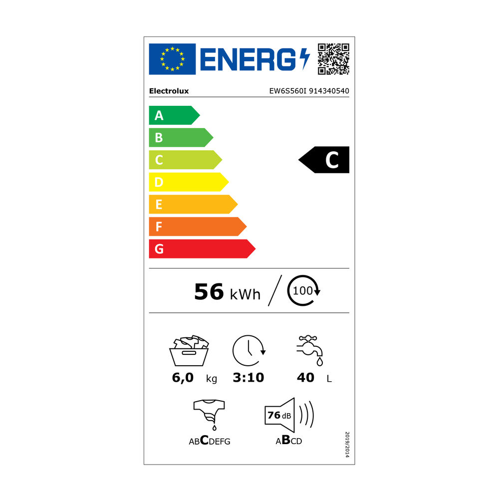EW6S560I LAVATRICE SLIM, Caricamento frontale, 6 kg, 41,1 cm, Classe C, image number 3