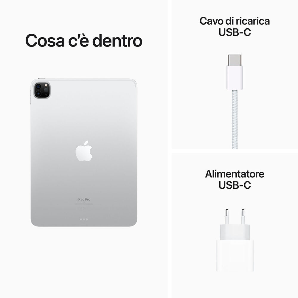 iPad Pro 11'' (Chip Apple M2) Wi-Fi 256GB Argento , image number 3