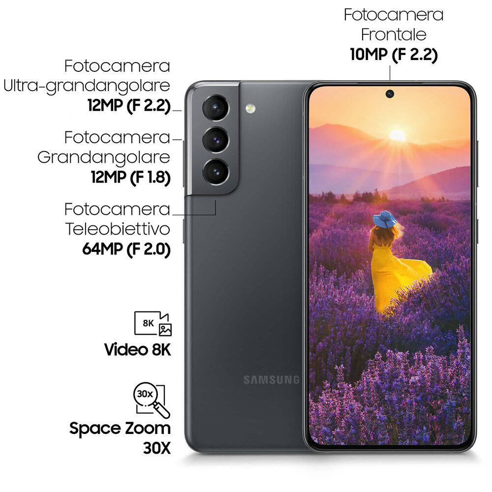 G991 GALAXY S21 128gb 5G, 128 GB, GREY, image number 3