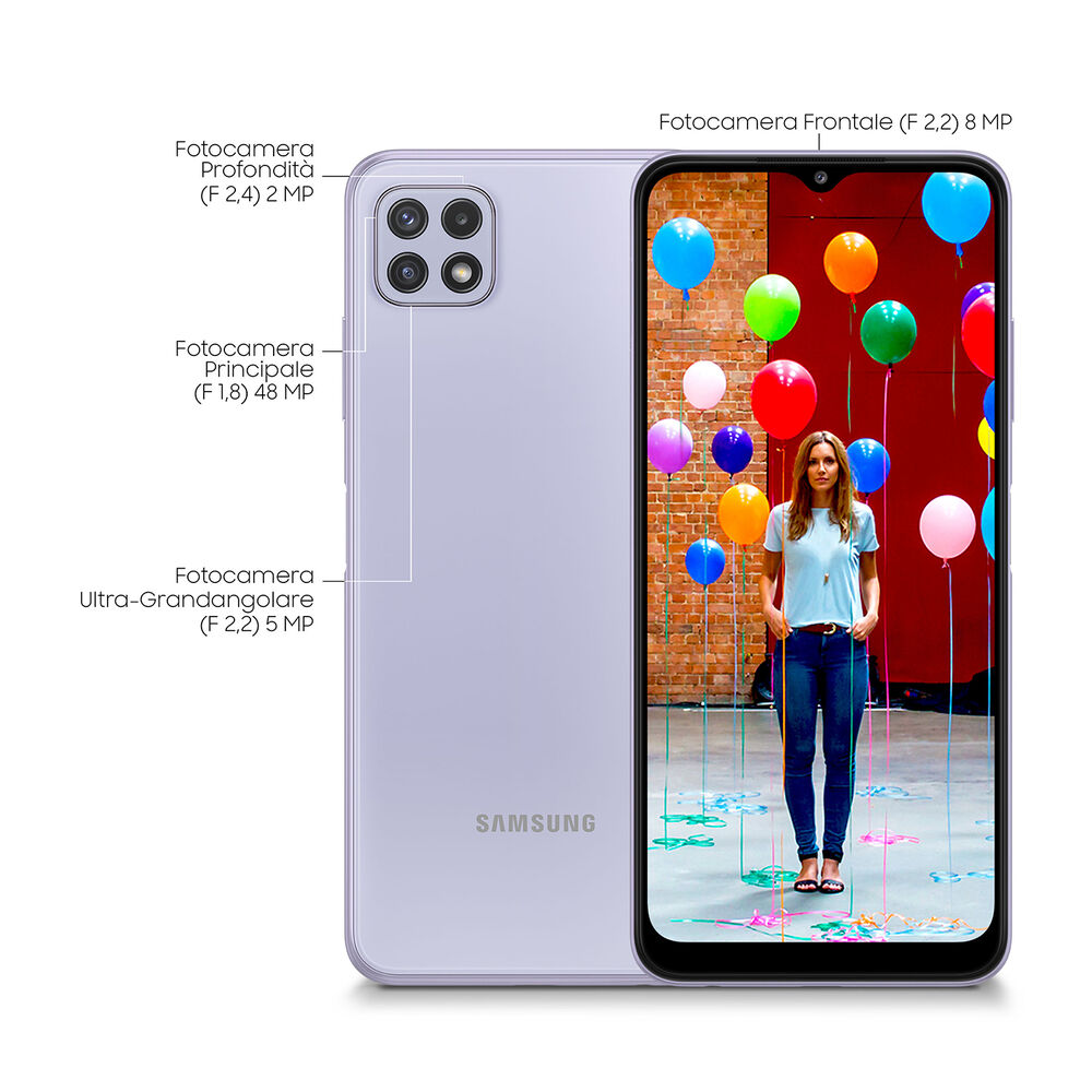 Galaxy A22 5G, 64 GB, Violet, image number 3