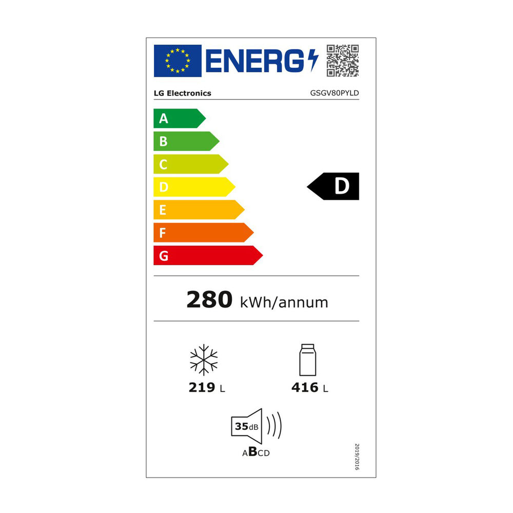 Frigorifero americano GSGV80PYLD InstaView, Sistema Multi Flow: S&igrave;; Sistema raffreddamento frigorifero: No Frost; Sistema raffreddamento congelatore: No Frost, Capacit&agrave; netta totale 635 l, Rumorosit&agrave;: 35 dB(A), LAN wireless, Dispenser acqua, Dispenser ghiaccio, Dimensioni: L 91,3 cm A 179 cm P 73,5 cm, Silver, Classe D - PRMG GRADING ROBN - 10%, image number 4