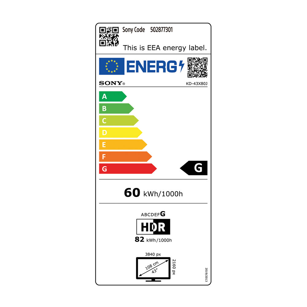 KD43X80J TV LED, 43 pollici, UHD 4K, No, image number 2