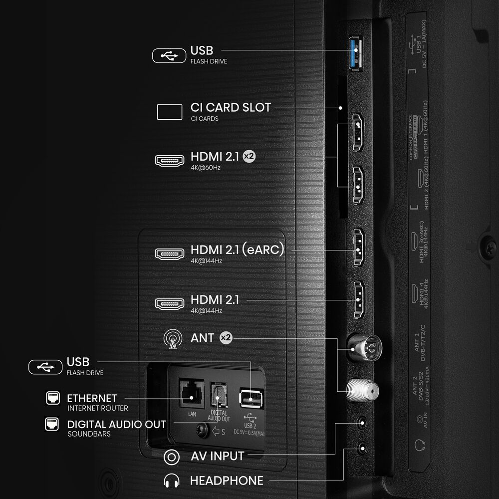 85E7Q PRO TV QLED, SMART TV, 85 ", QLED, Processore Quad Core / MT9618, NERO, Classe E - PRMG GRADING OOBN - 10%, image number 6