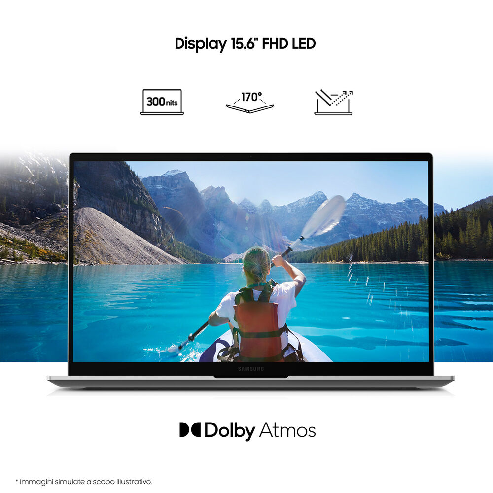 Galaxy Book, 15,6 pollici, processore Intel® Core™ i3, INTEL UHD Graphics, 8 GB, SSD 256 GB, Blue, image number 3
