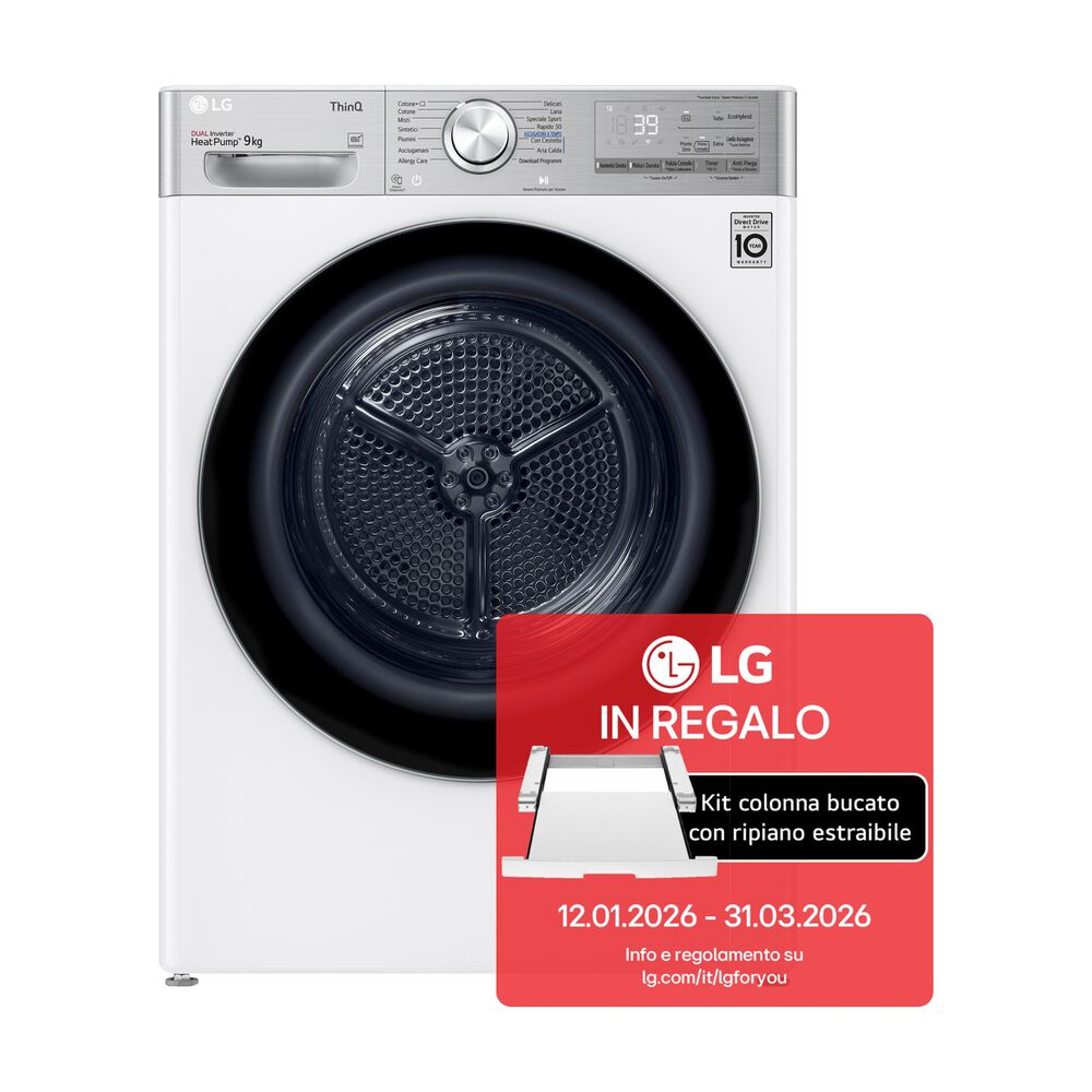 RH90V9AV2QR asciugatrice, 9 kg, Classe A+++, image number 2