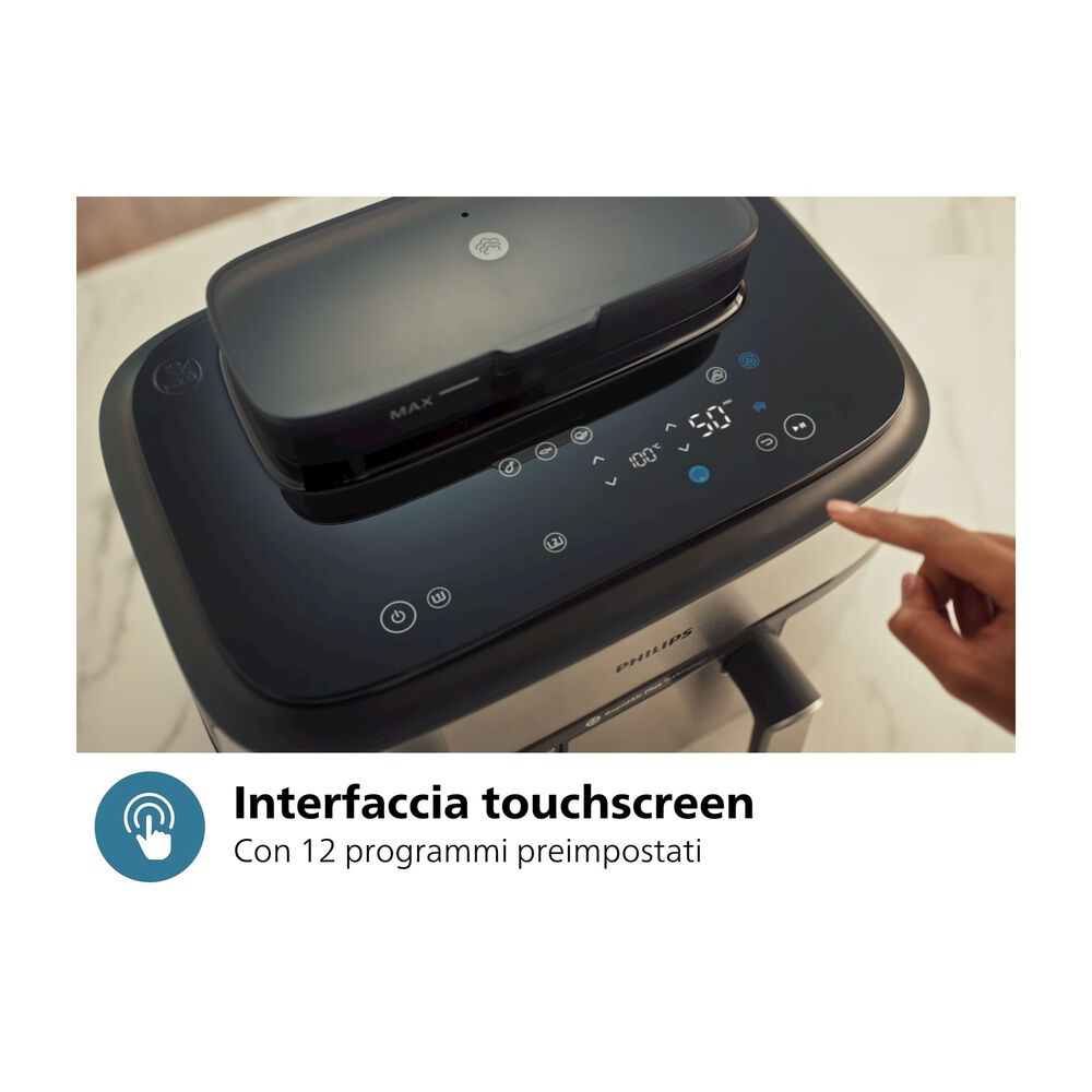 Airfryer Serie 5000 da 9L cottura vapore NA555/00, image number 12