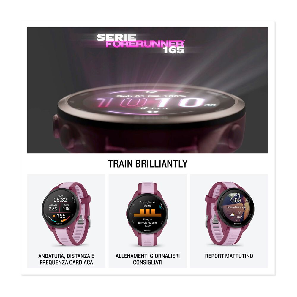SPORTWATCH GARMIN FORERUNNER 165 Music, Nero/Ardesia - PRMG GRADING OOBN - 10%, image number 3
