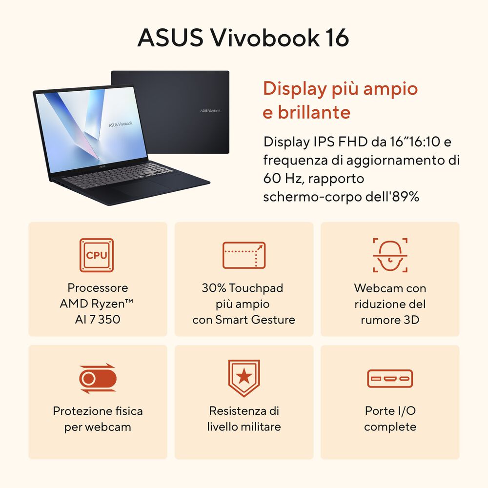 Vivobook 16 M1607, image number 13