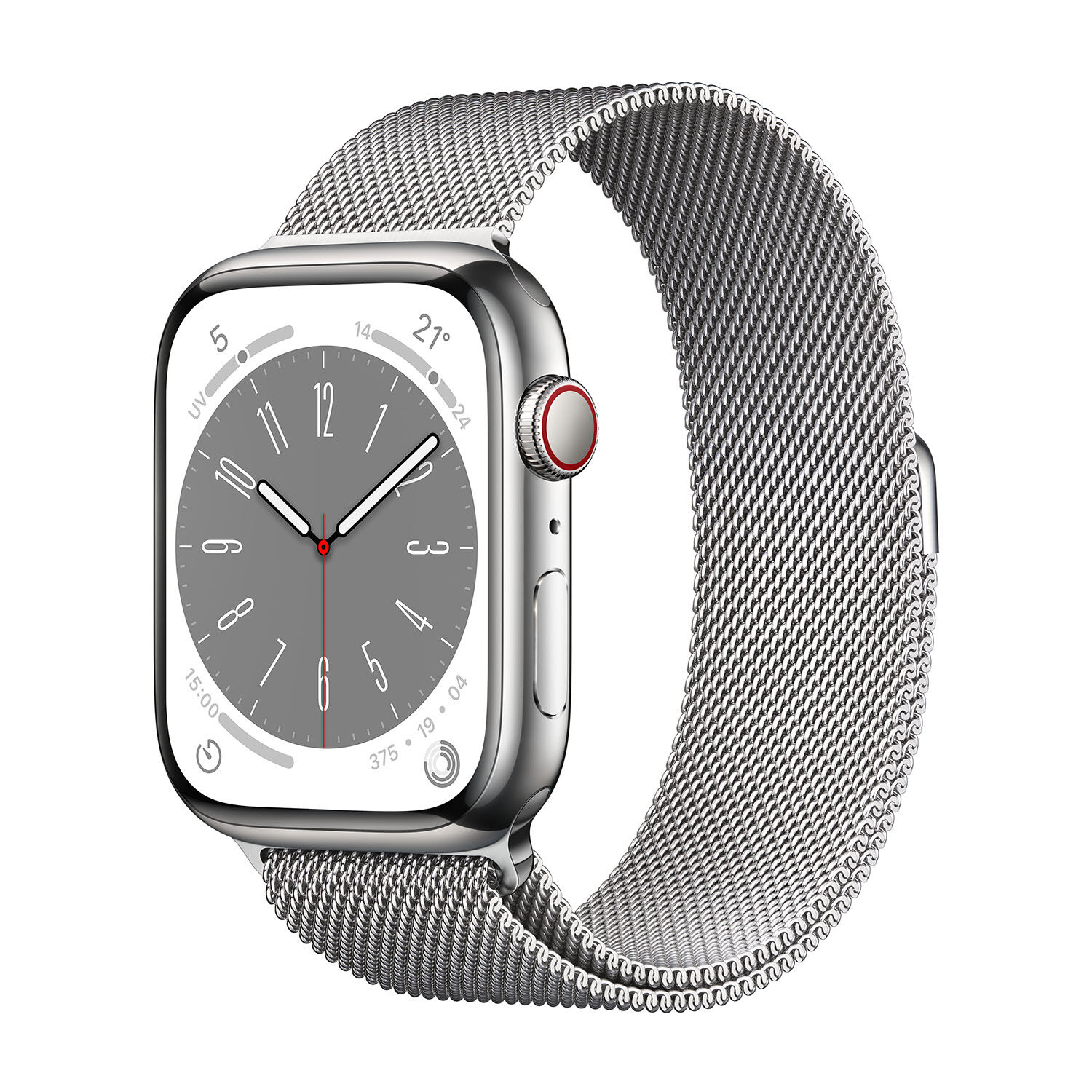 APPLE Watch Series 8 GPS Cellular 45mm Cassa in acciaio