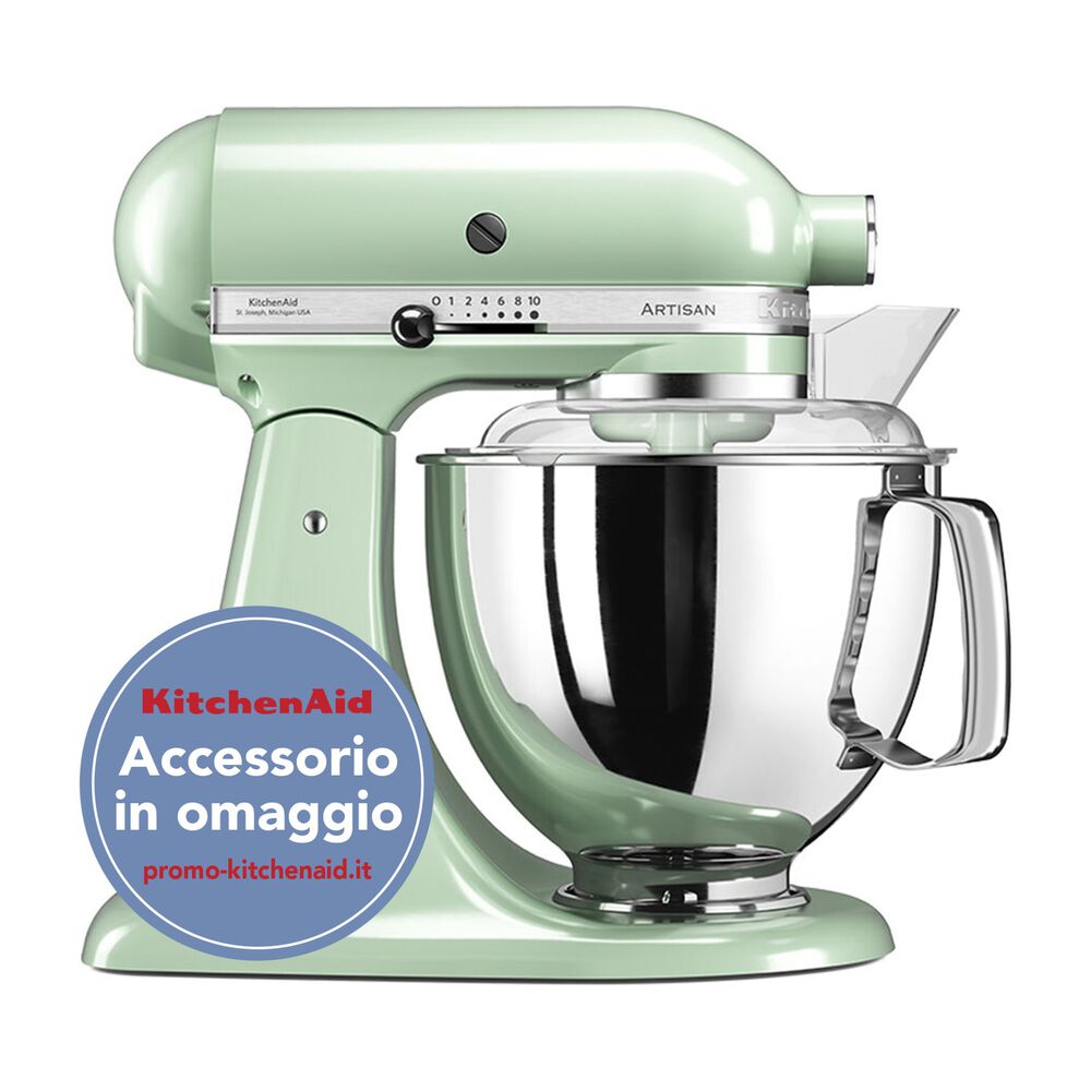  IMPASTATRICE PLANETARIA KITCHENAID 5KSM175PSEPT, capacità della ciotola 4,83 l, 300 W, Pistacchio, image number 1