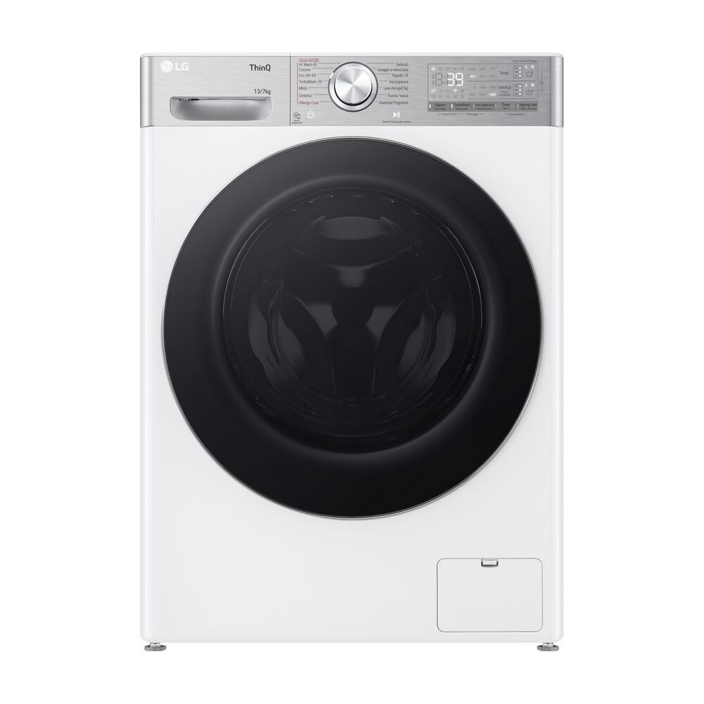 D4R9513TPWC AI DD LAVASCIUGA, Caricamento frontale, capacit&agrave; lavaggio 13 kg, capacit&agrave; asciugatura 7 kg, 14 programmi, Profondit&agrave; 61,5 cm, Giri 1400 rpm, White, Classe D - PRMG GRADING ROBN - 10%, image number 10