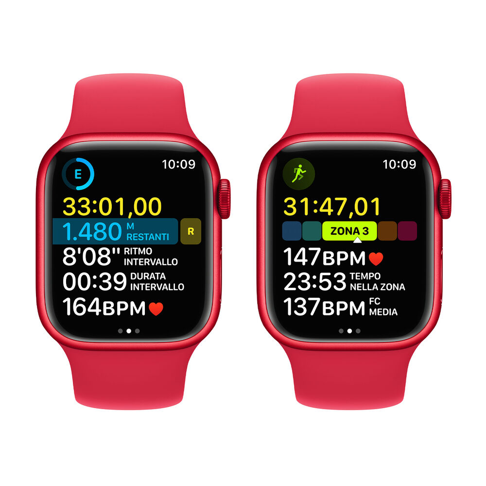 Watch Series 8 GPS 41mm Cassa in alluminio (PRODUCT)RED con Cinturino Sport (PRODUCT)RED - Regular, image number 5
