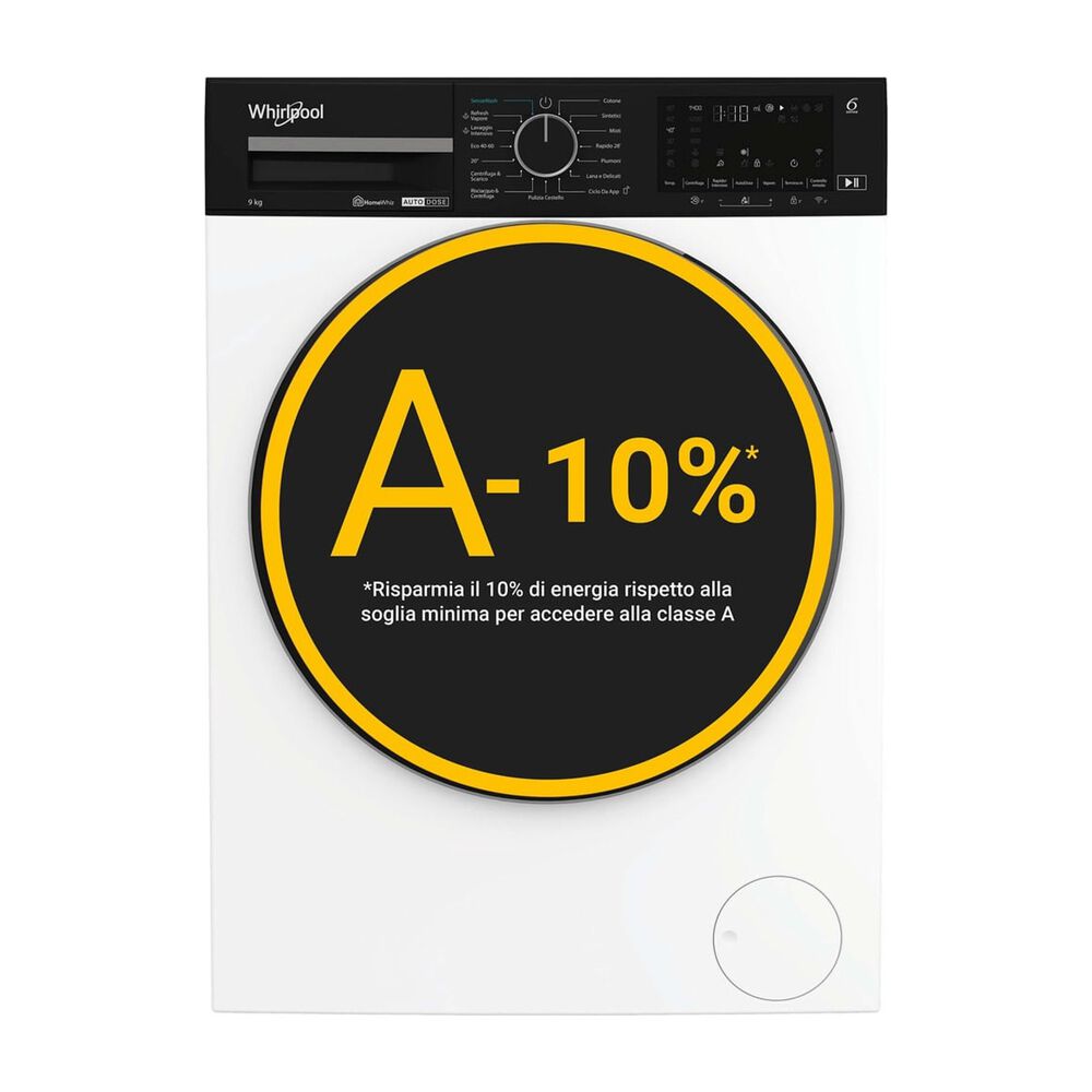 WPM 97W ADS IT LAVATRICE, Caricamento frontale, 9 kg, 26 programmi, Profondit&agrave; 58 cm, Giri 1400 rpm, Bianco, livello rumorosit&agrave; centrifuga 75 dB(A), Classe A - PRMG GRADING ROBN - 10%, image number 0